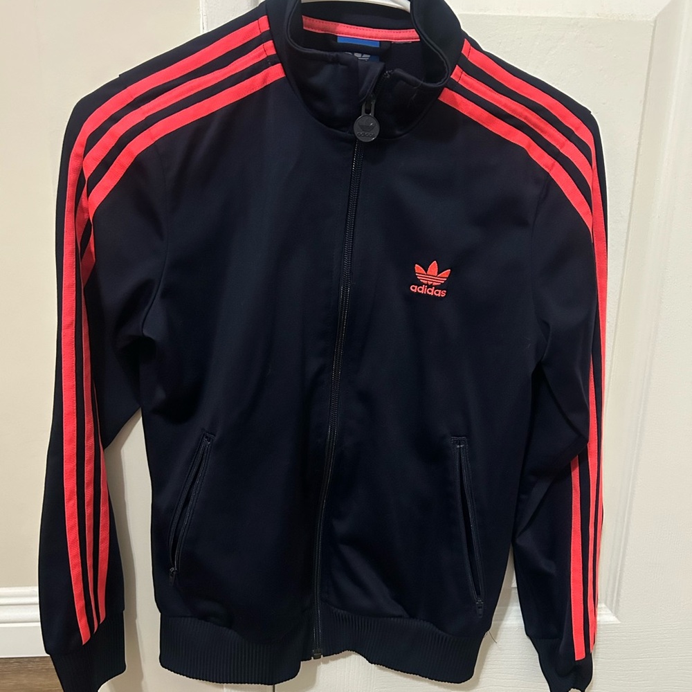 Adidas Original Women’s Navy and Coral Zip up Jacket